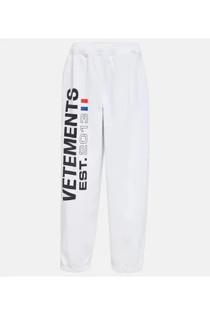 Vetements Pantalones en mezcla de algodón con logo