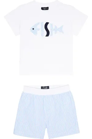 Il gufo Bebé - set de camiseta y shorts de algodón