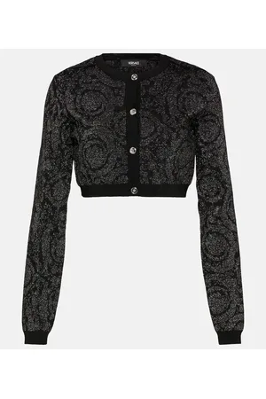 VERSACE Cárdigan cropped Barocco