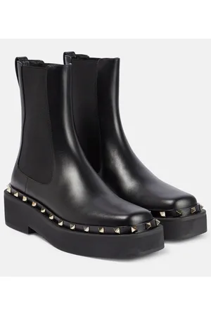 VALENTINO GARAVANI Botas Chelsea Rockstud de piel