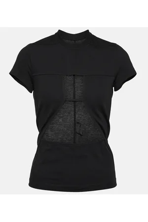 Rick Owens Camiseta en jersey de algodón