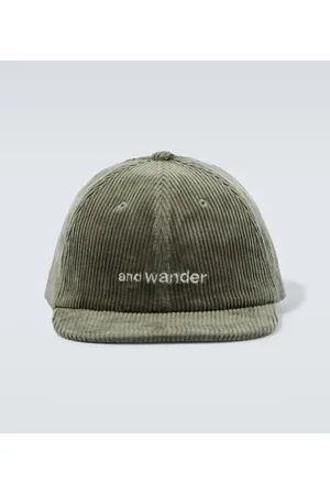and wander Gorra de pana con logo