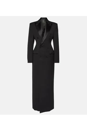 WARDROBE.NYC Abrigo cruzado de lana virgen