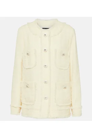 Dolce & Gabbana Chaqueta de tweed de mezcla de lana