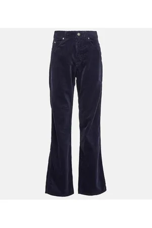 Marant Etoile Pantalones Rwan de pana de algodón y lino