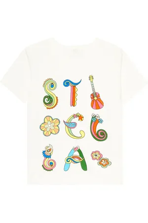 Stella McCartney Camiseta de algodón con logo