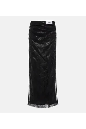 Dolce & Gabbana Falda midi de tiro alto con encaje