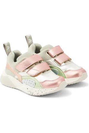 Stella McCartney Zapatillas de piel sintética metalizada