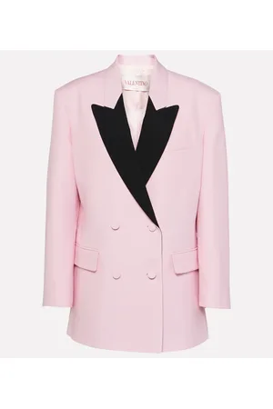 VALENTINO Blazer cruzado de Crepe Couture