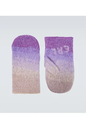 ERL Guantes en mezcla de mohair con degradado