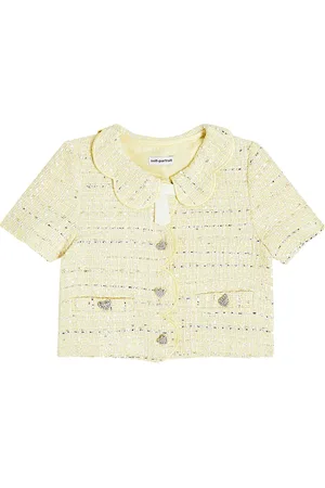 Self-Portrait Camisa de bouclé adornado