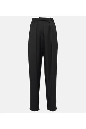 MAGDA BUTRYM Pantalones de lana de tiro alto