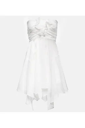 Isabel Marant Vestido corto Tiffen en chifón de seda