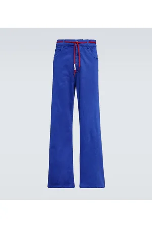 Marni Pantalones rectos en mezcla de algodón