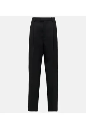 Bottega Veneta Pantalones rectos de sarga de lana