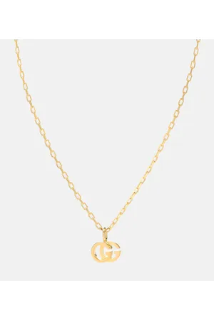 Gucci Collar de oro de 18 ct Double G con topacio
