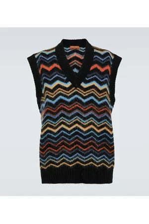 Missoni Chaleco en mezcla de lana en zigzag