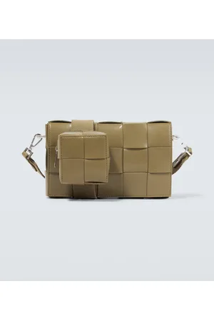 Bottega Veneta Bolso cruzado Cassette de piel