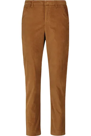 7 for all Mankind Pantalones de terciopelo de tiro alto