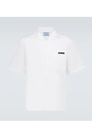 Prada Camisa bowling de popelín de algodón