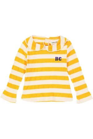 Bobo Choses Bebé - top de jersey acanalado a rayas