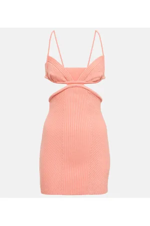 OFF-WHITE Vestido corto con aberturas