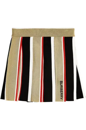 Burberry Falda Amelia de lana con Icon Stripe