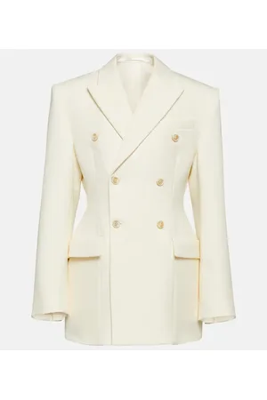 WARDROBE.NYC Blazer cruzado Contour de lana