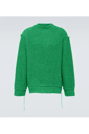 SACAI Jersey de algodón efecto desgastado