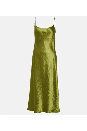 Vince Vestido lencero de satén