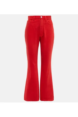Alaïa Alaïa Jeans acampanados de tiro alto