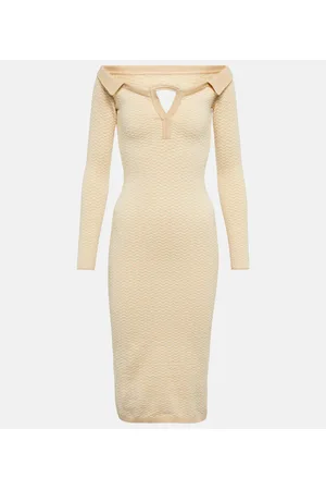 Jacquemus Vestido midi La Robe Pampero en mezcla algodón