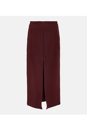 Patou Falda midi de mezcla de lana