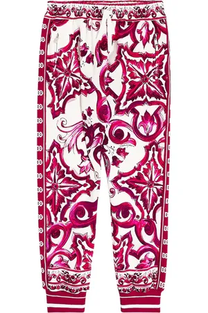 Dolce & Gabbana Pantalón deportivo de algodón estampado