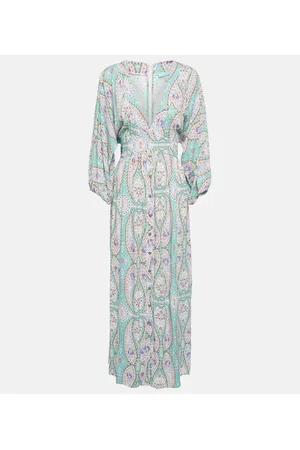 Melissa Odabash Vestido largo Seline de paisley