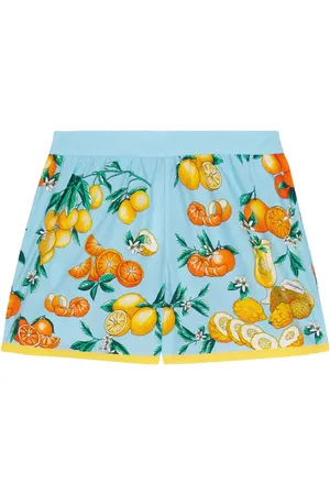 Dolce & Gabbana Shorts en popelín de algodón estampado