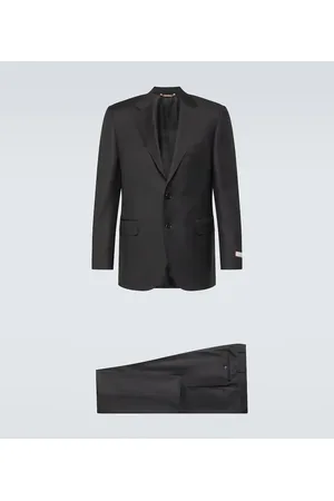 CANALI Traje de lana de botonadura simple