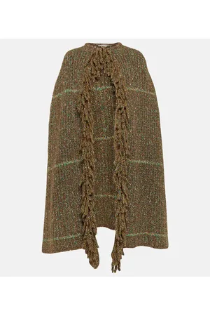Stella McCartney Poncho con flecos