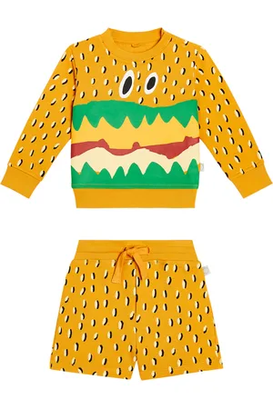 Stella McCartney Bebé - set de sudadera y shorts de algodón