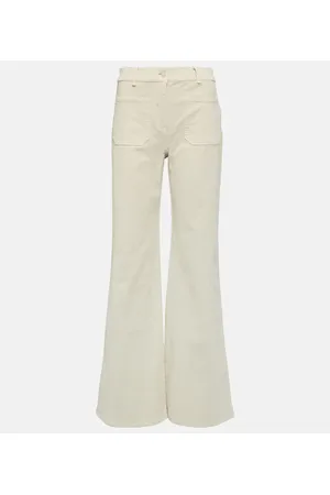 NILI LOTAN Pantalones Florence de pana de tiro alto