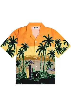 Molo Camisa Rui de algodón estampada