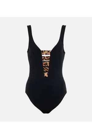 Karla Colletto Bañador con estampado de leopardo