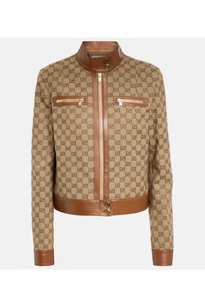 Gucci Bomber GG Supreme de lona y piel