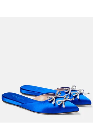 Giambattista Valli Mules de satén adornados