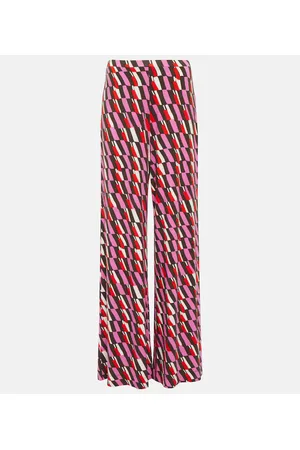 Diane von Furstenberg Pantalones anchos Holly estampados