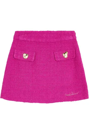 Moschino Minifalda de bouclé de mezcla de lana