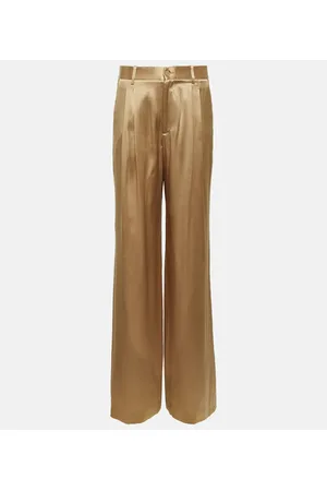 NILI LOTAN Pantalones anchos Flavie de charmeuse