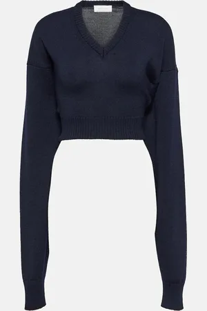 Sportmax Jersey cropped Pomez de lana