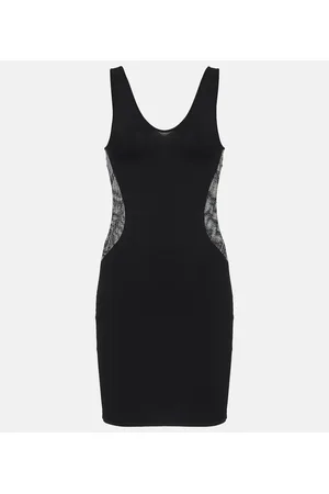 Stella McCartney Vestido corto con paneles de malla