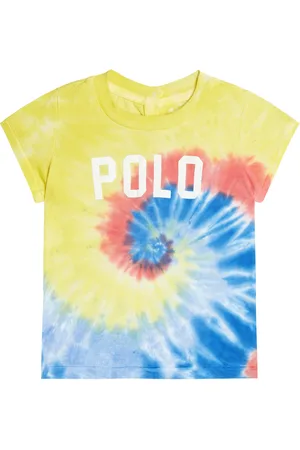Ralph Lauren Bebé - camiseta de algodón tie-dye